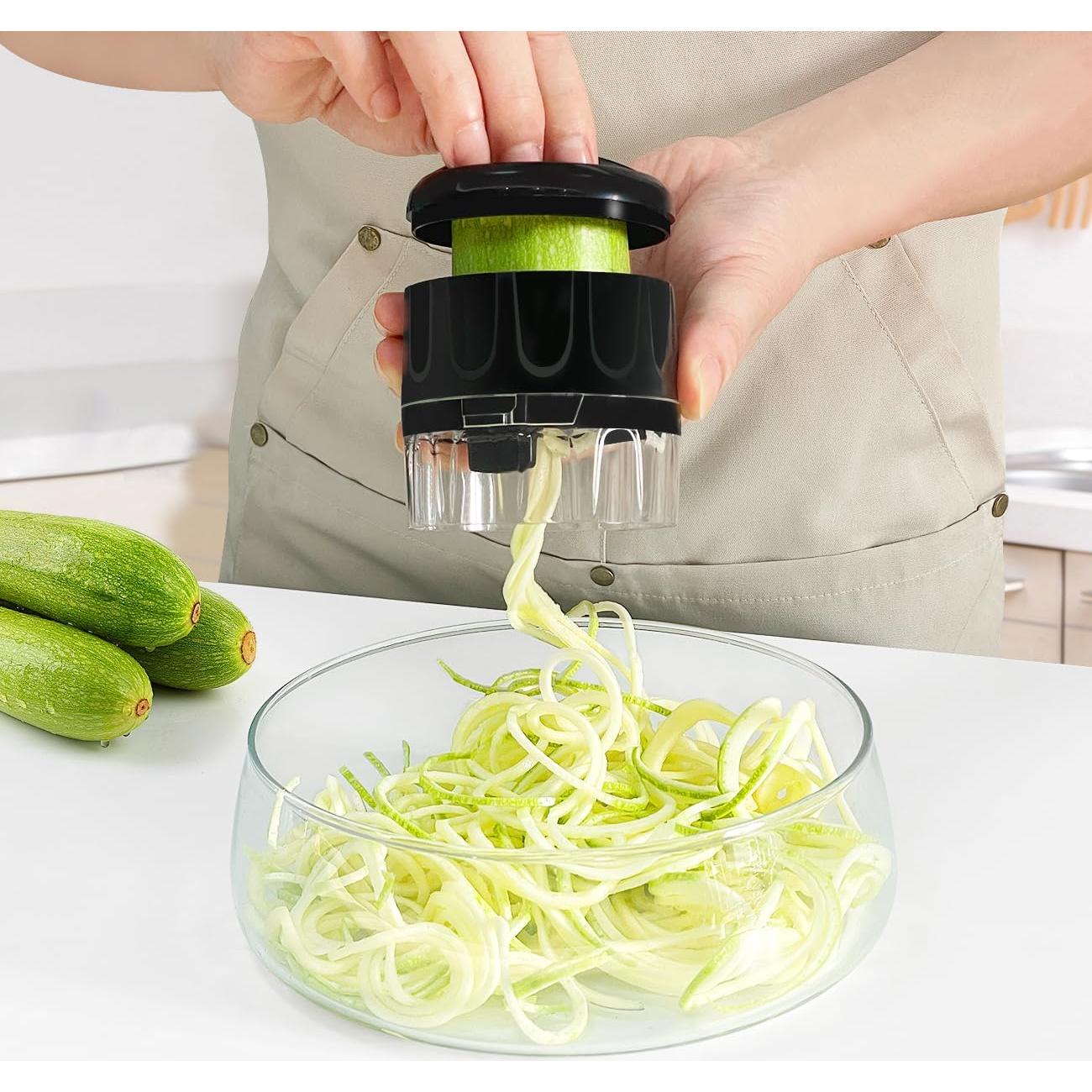 Cortador Espiralizador de Verduras 3 en 1 SUREWIN Negro