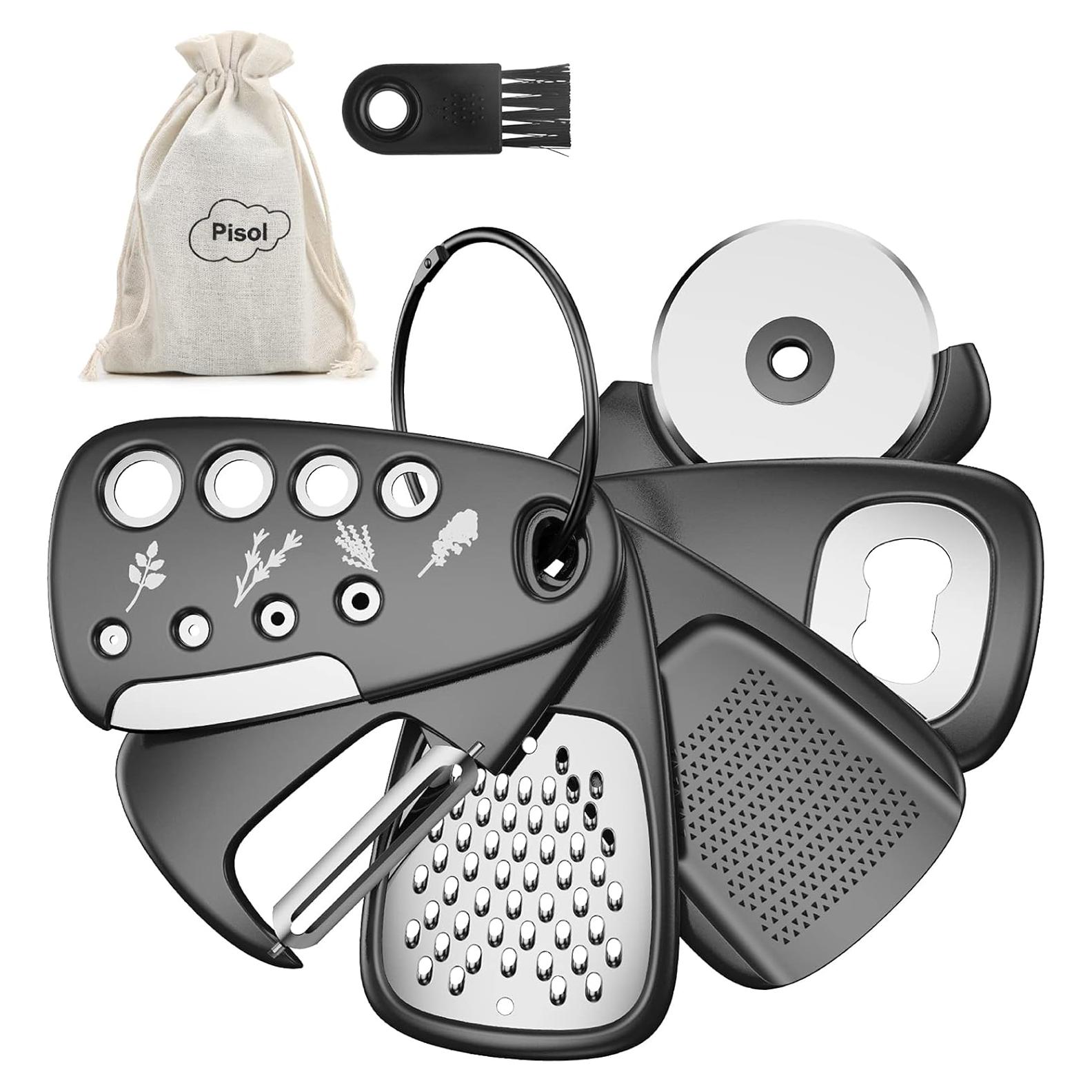 Juego de Gadgets de Cocina Pisol 6 Piezas Compacto y Multifuncional