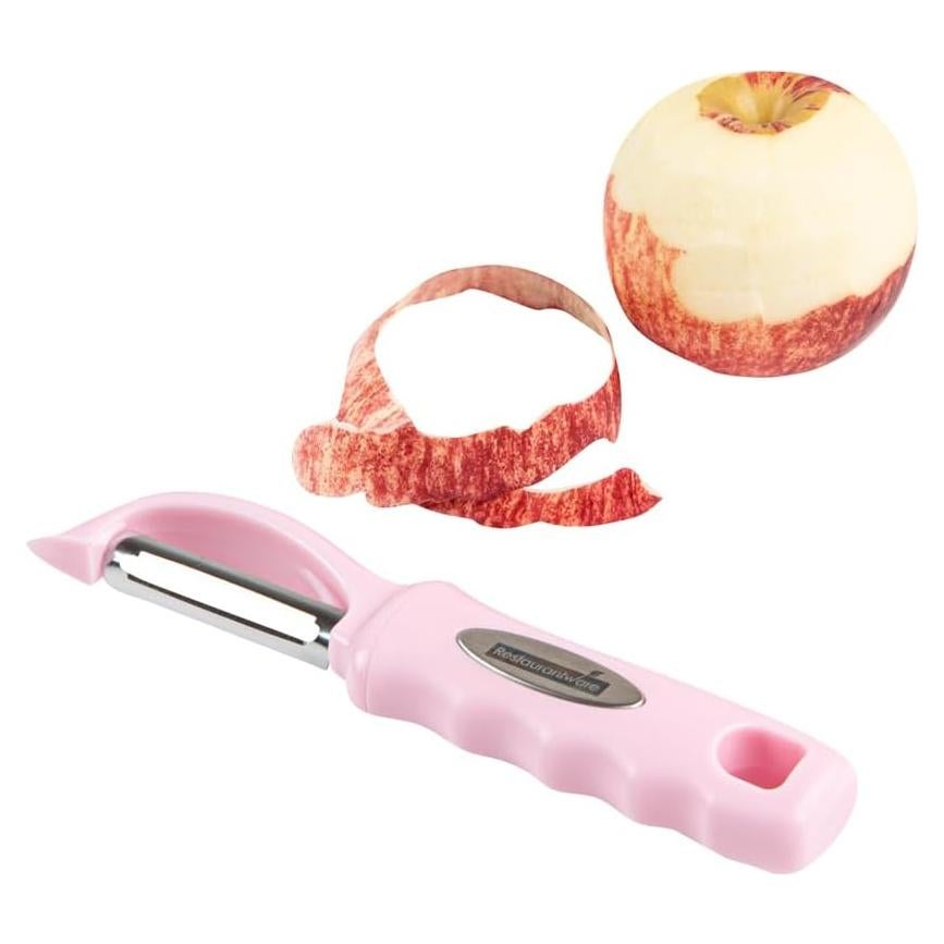 Pelador de Verduras Restaurantware 19 cm Acero Inoxidable Rosa