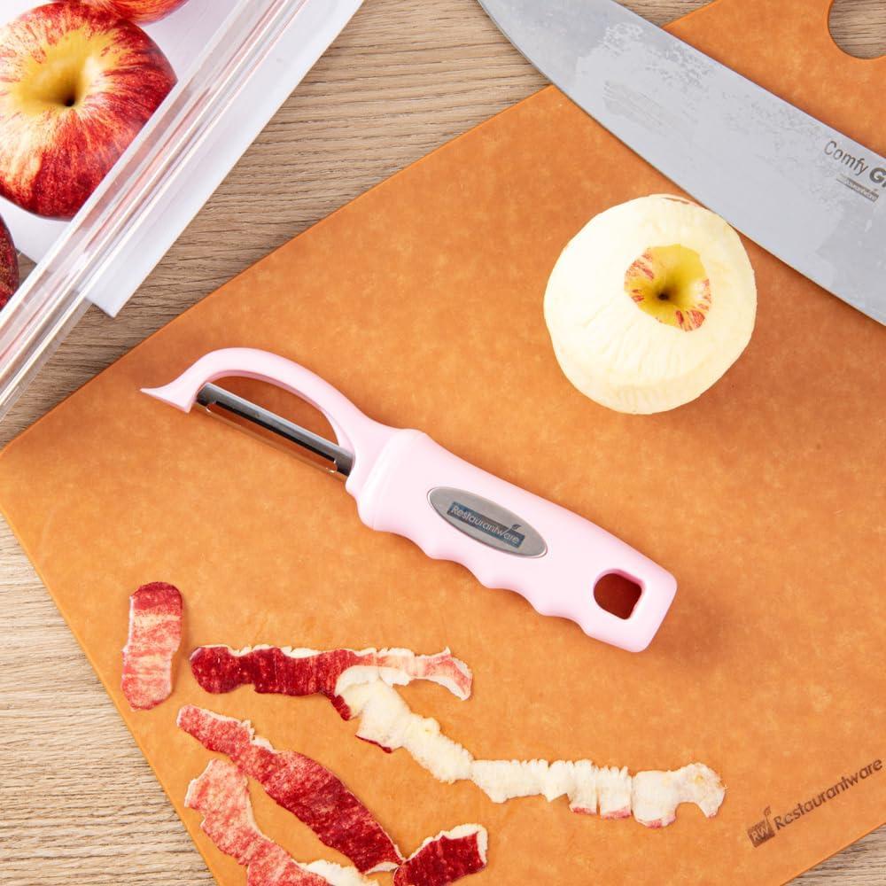 Pelador de Verduras Restaurantware 19 cm Acero Inoxidable Rosa