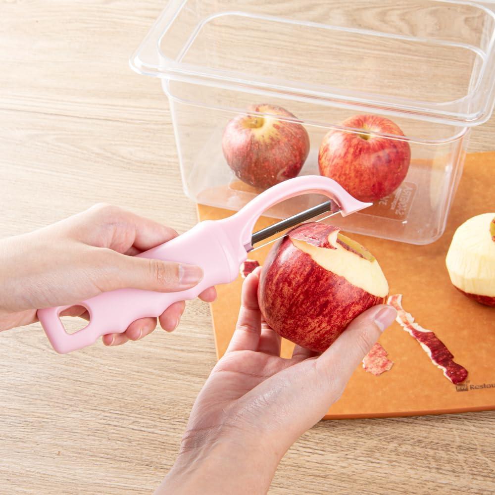 Pelador de Verduras Restaurantware 19 cm Acero Inoxidable Rosa