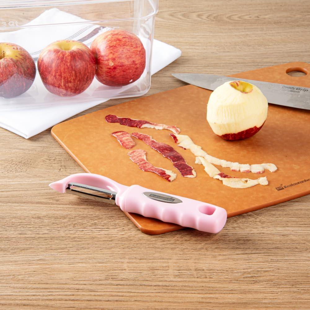 Pelador de Verduras Restaurantware 19 cm Acero Inoxidable Rosa