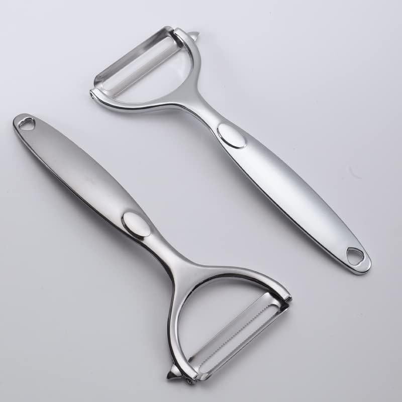 Conjunto de Peladores Amouy 2 Piezas Acero Inoxidable Y