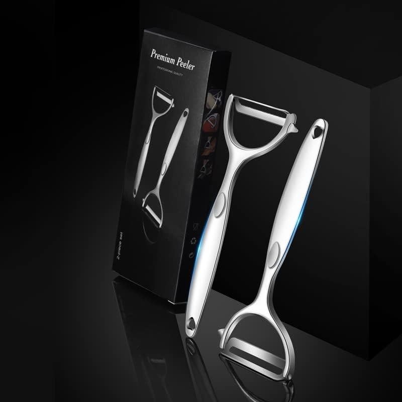 Conjunto de Peladores Amouy 2 Piezas Acero Inoxidable Y