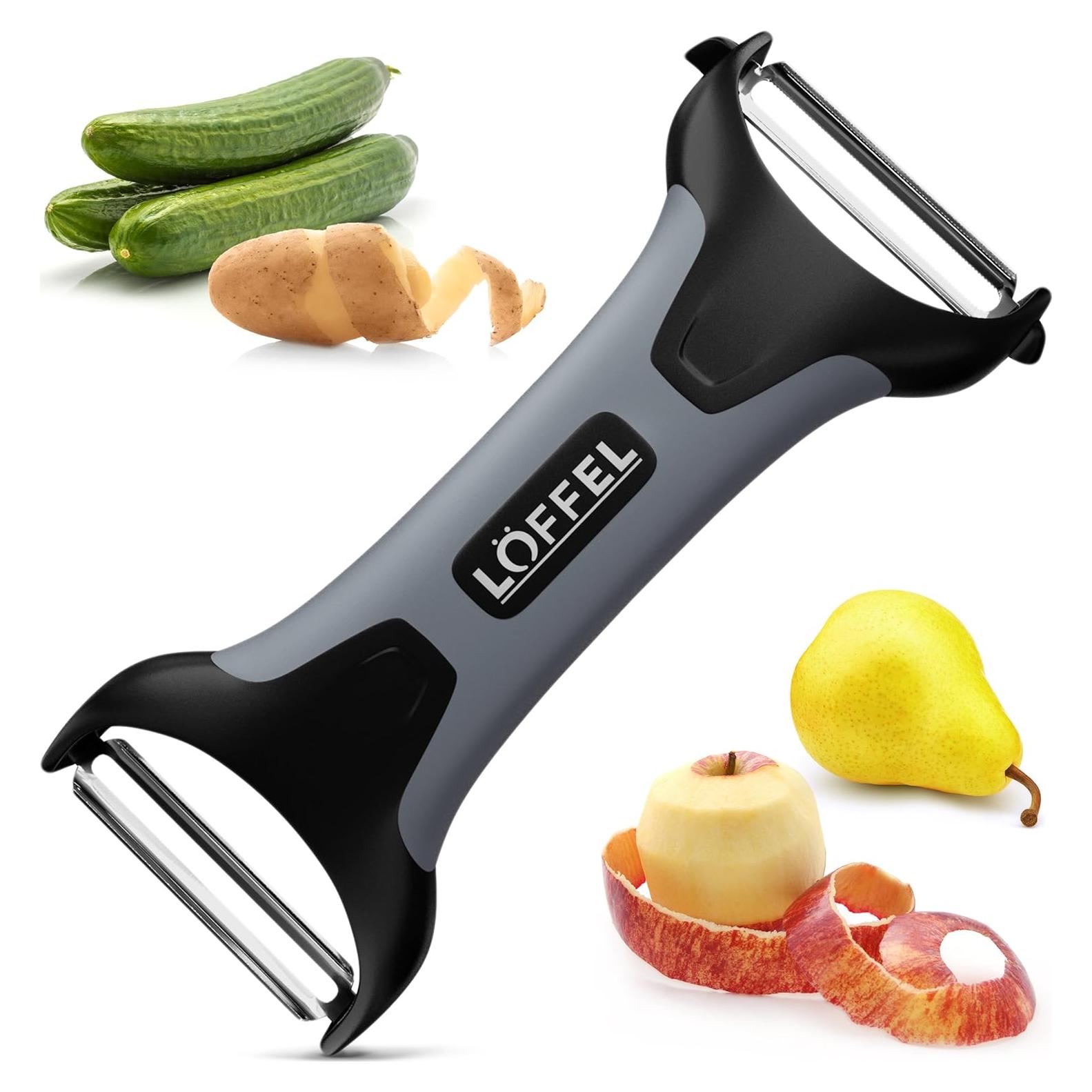 Pelador de Patatas y Verduras LÖFFEL - Doble Cara Ergonómico