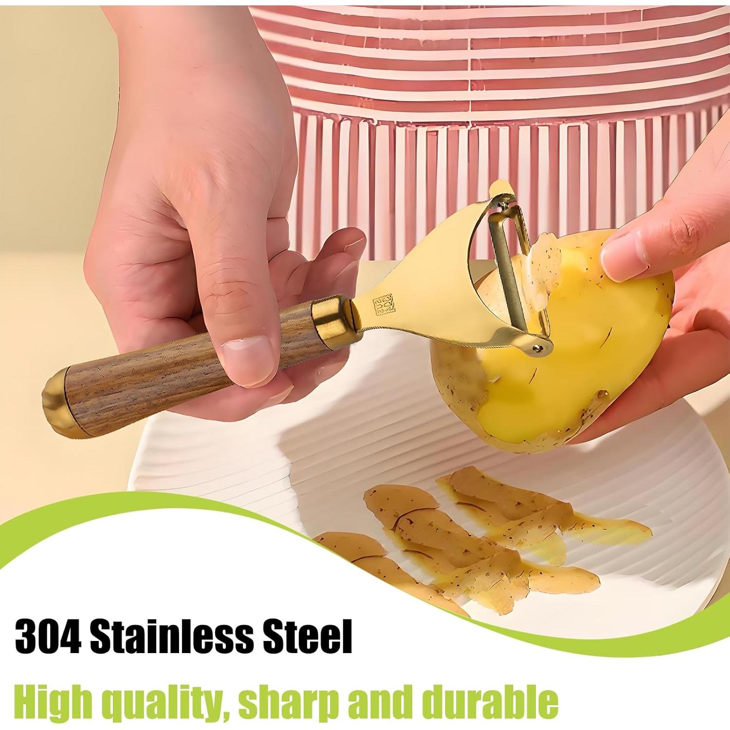 Conjunto de Peladores de Verduras WELLSUIT 2 Piezas Acero Inoxidable