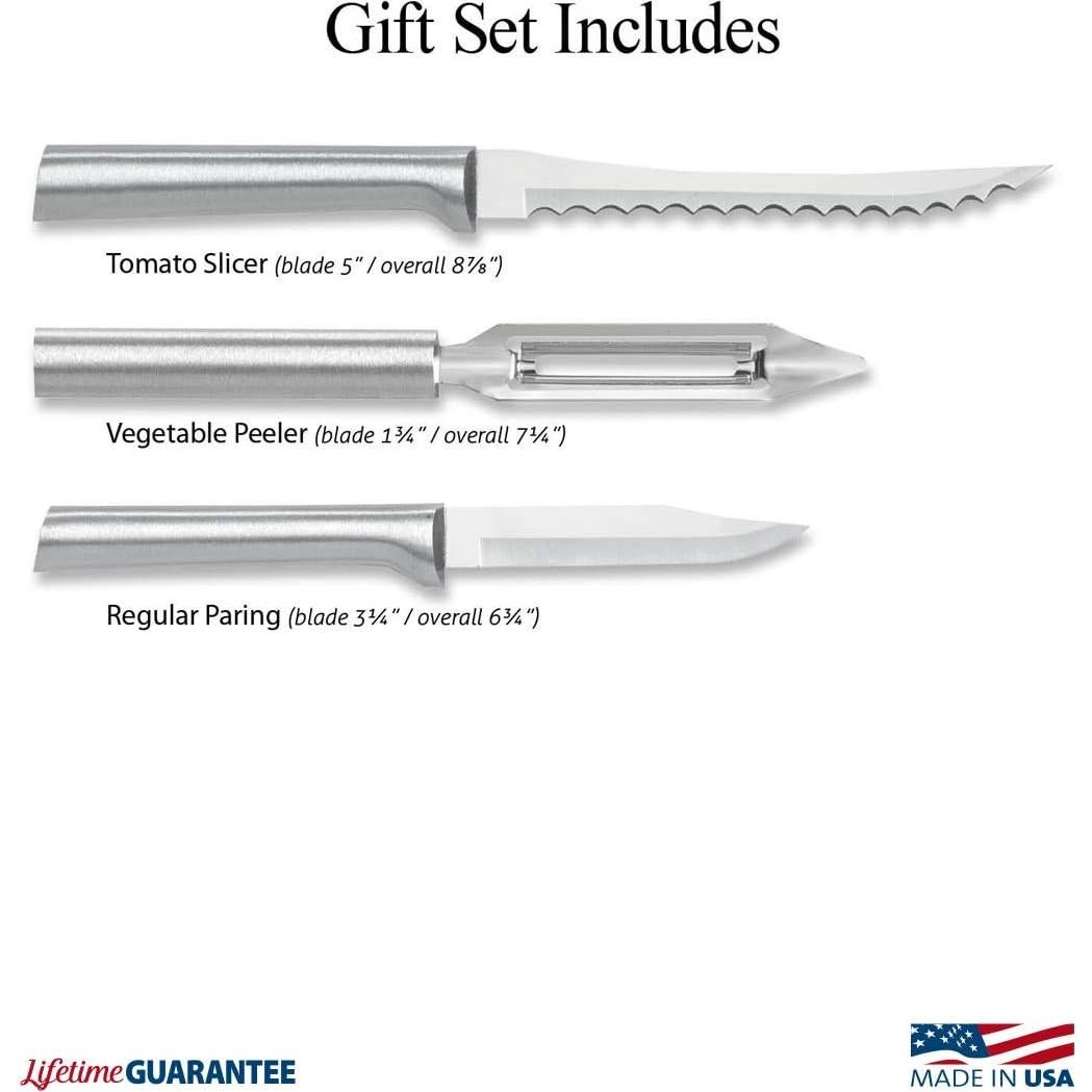 Juego de Cuchillos Rada Cutlery 3 Piezas Pelar y Cortar