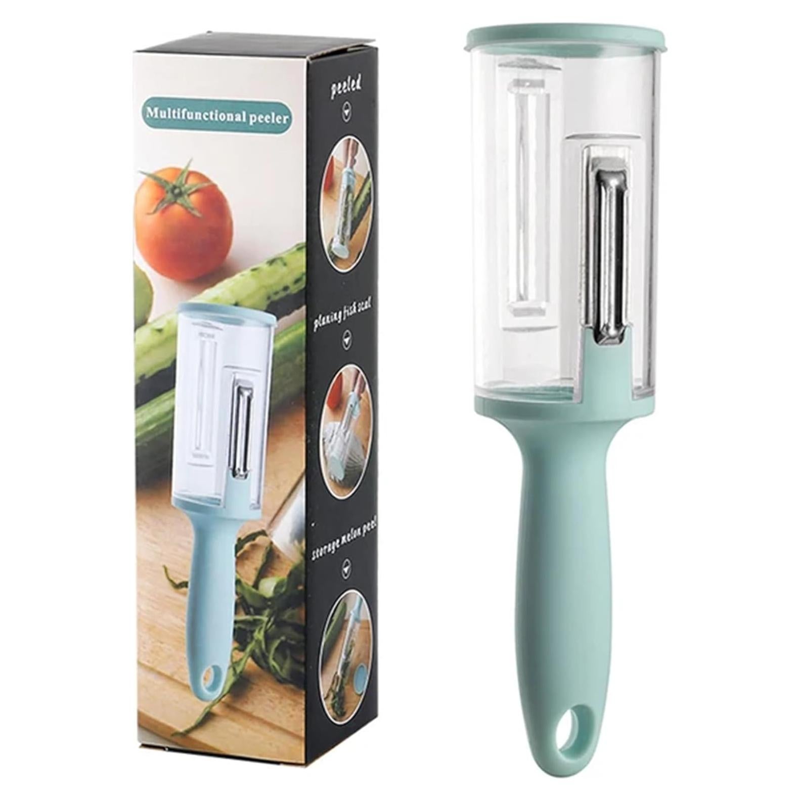 Pelador Multifuncional Genérico 2 en 1 con Caja de Almacenamiento