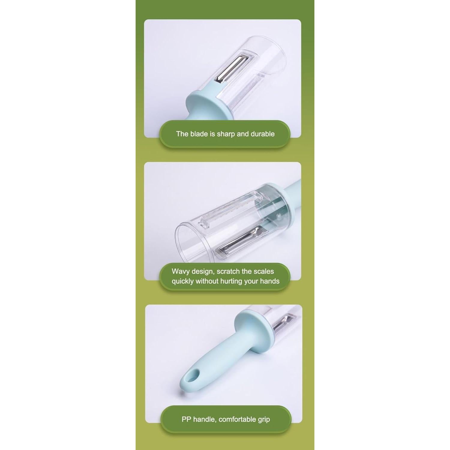 Pelador Multifuncional Genérico 2 en 1 con Caja de Almacenamiento