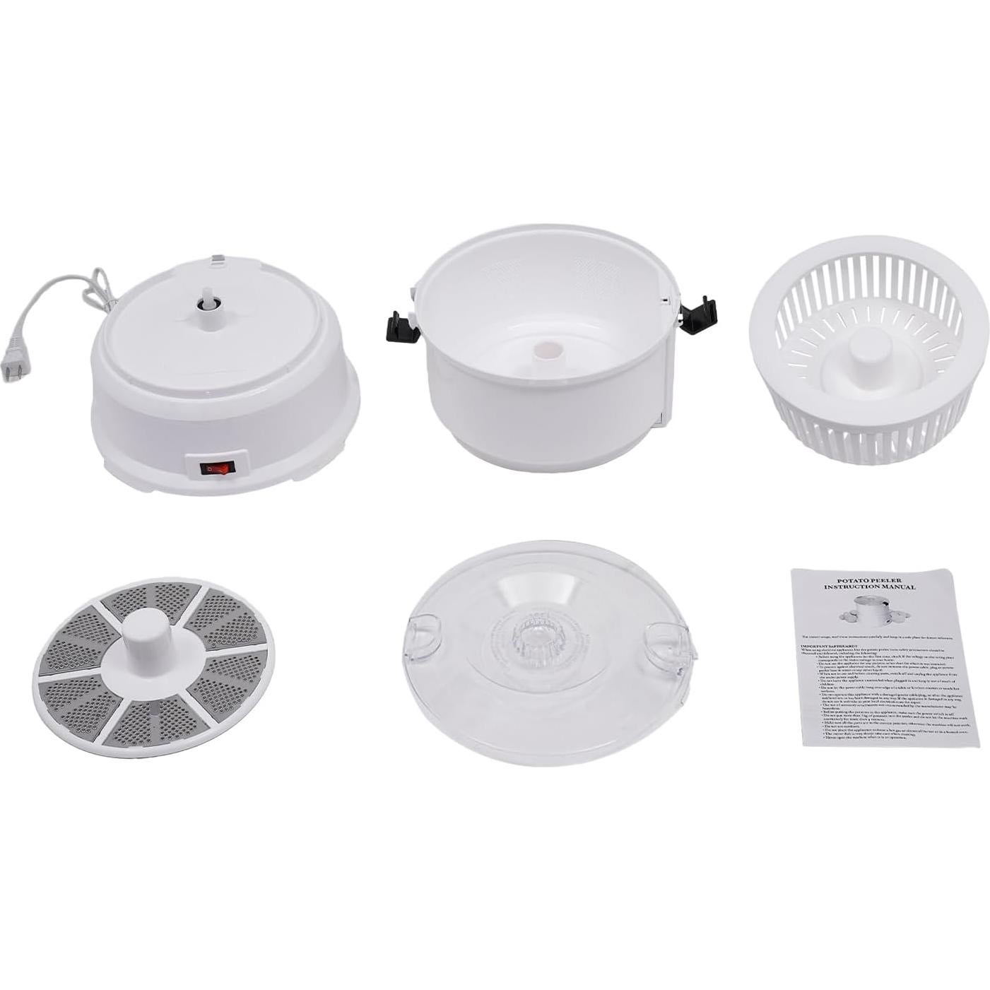 Pelador de Patatas Eléctrico 2 en 1 CHINEGER 85W Automático