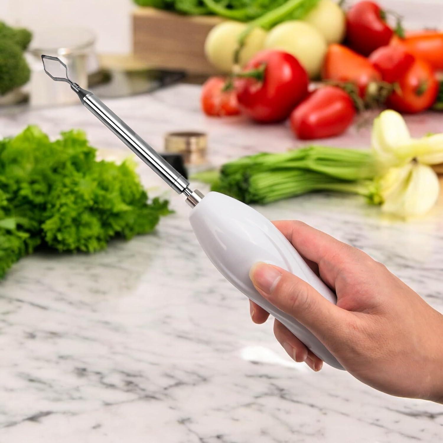 Corer de Verduras BuleVina Eléctrico Inalámbrico 326g 2 Cuchillas