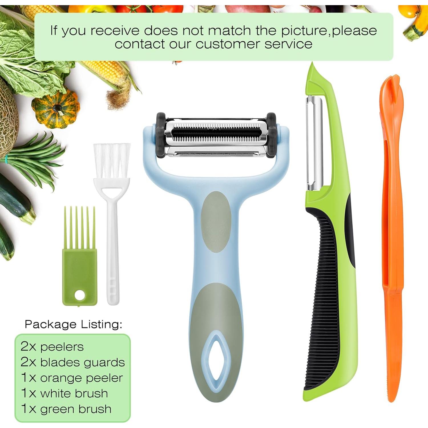 Pelador de Verduras 3 en 1 Senbowe con Mango Antideslizante