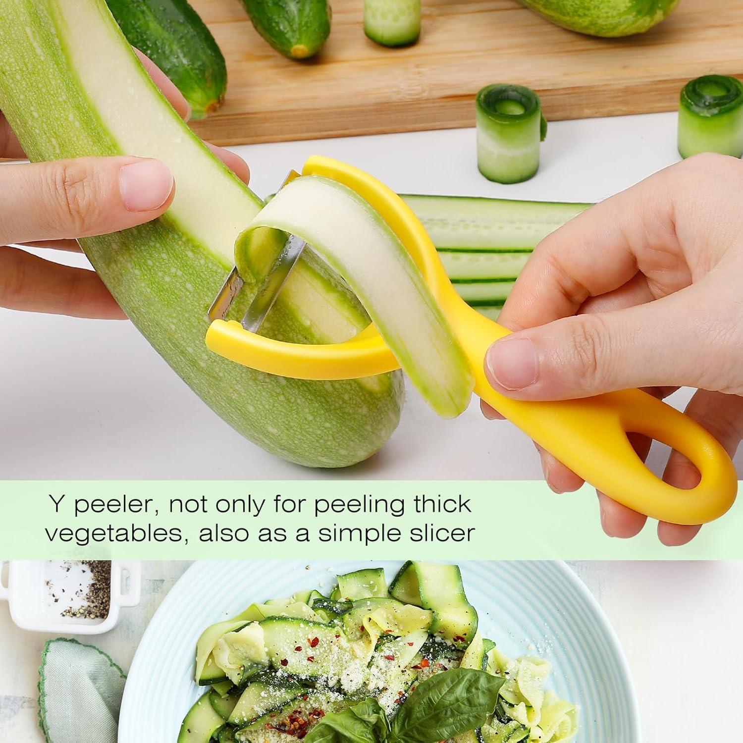 Pelador de Verduras Senbowe 3 en 1 Acero Inoxidable Colorido