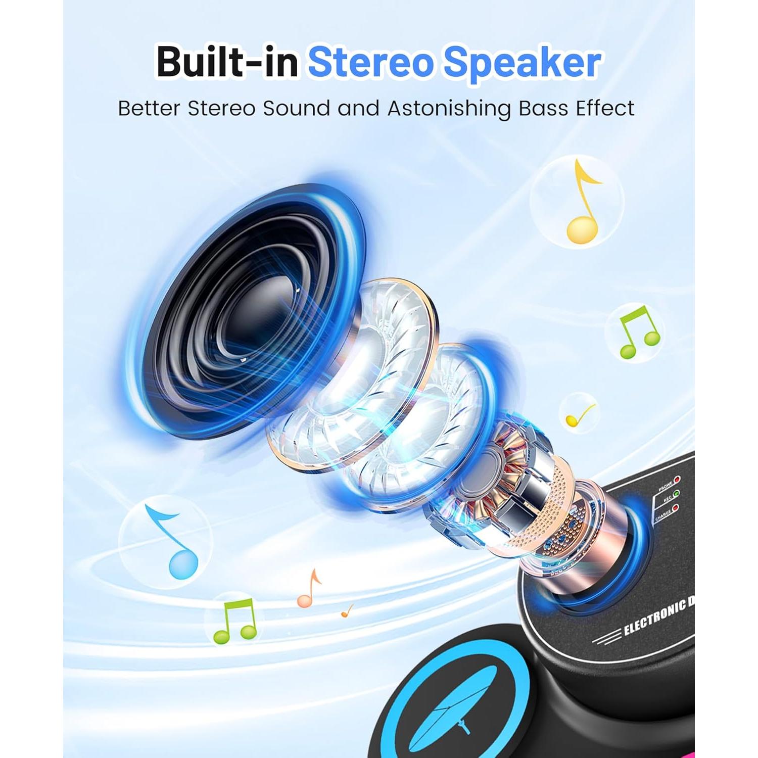 Batería Electrónica Sboet 9 Pads Portátil con Altavoz