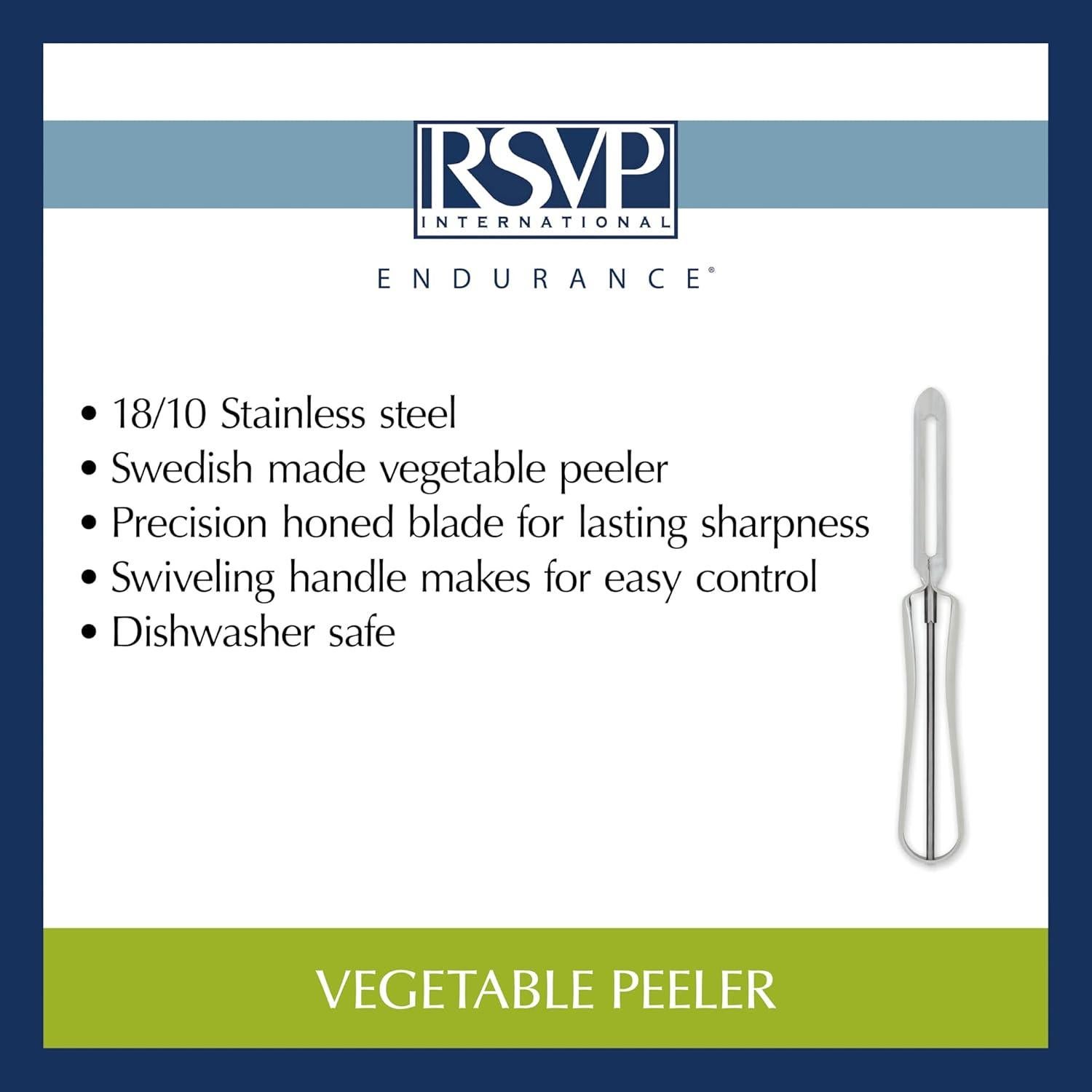 Pelador de Verduras RSVP International Acero Inoxidable 17.1 cm