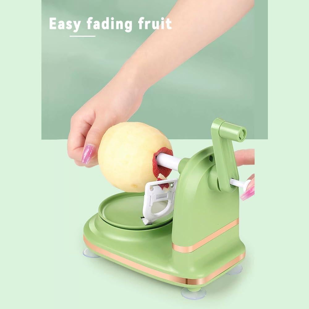 Pelador de Manzana y Pera ULAKLU Verde Claro, Automático y Antideslizante