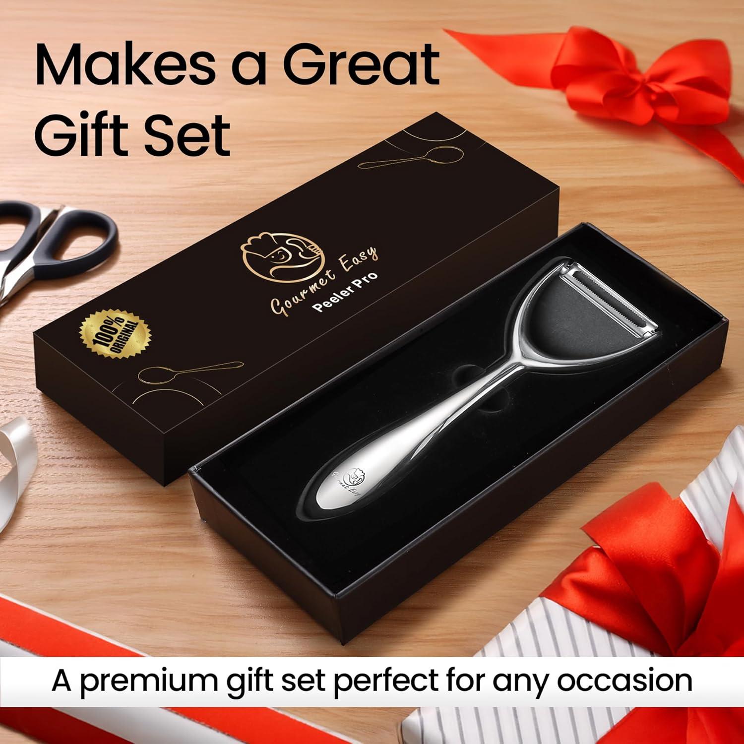 Pelador de Verduras Gourmet Easy YP1 Acero Inoxidable Ergonómico