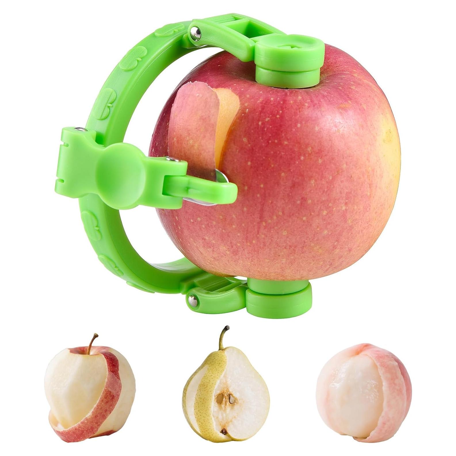 Pelador de Manzanas Nicerice Verde Ajustable de Acero Inoxidable