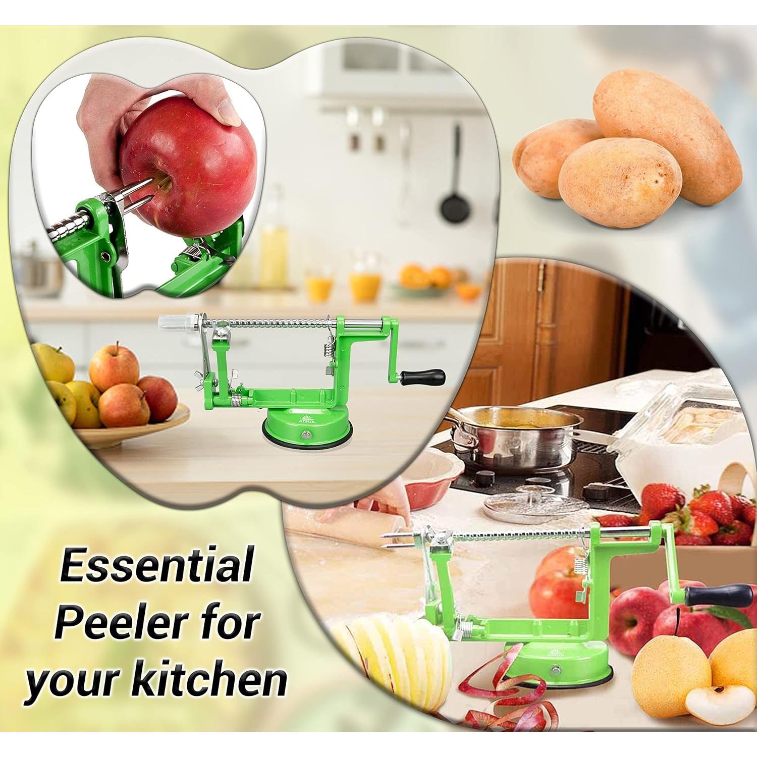 Peladora de Manzanas ARSUK 3 en 1 Manual con Cuchilla Ajustable