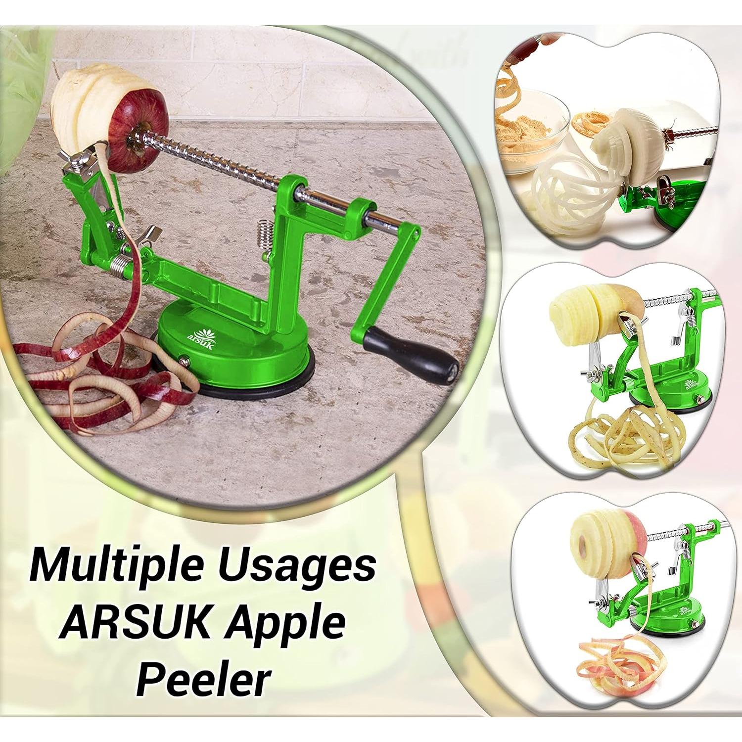 Peladora de Manzanas ARSUK 3 en 1 Manual con Cuchilla Ajustable