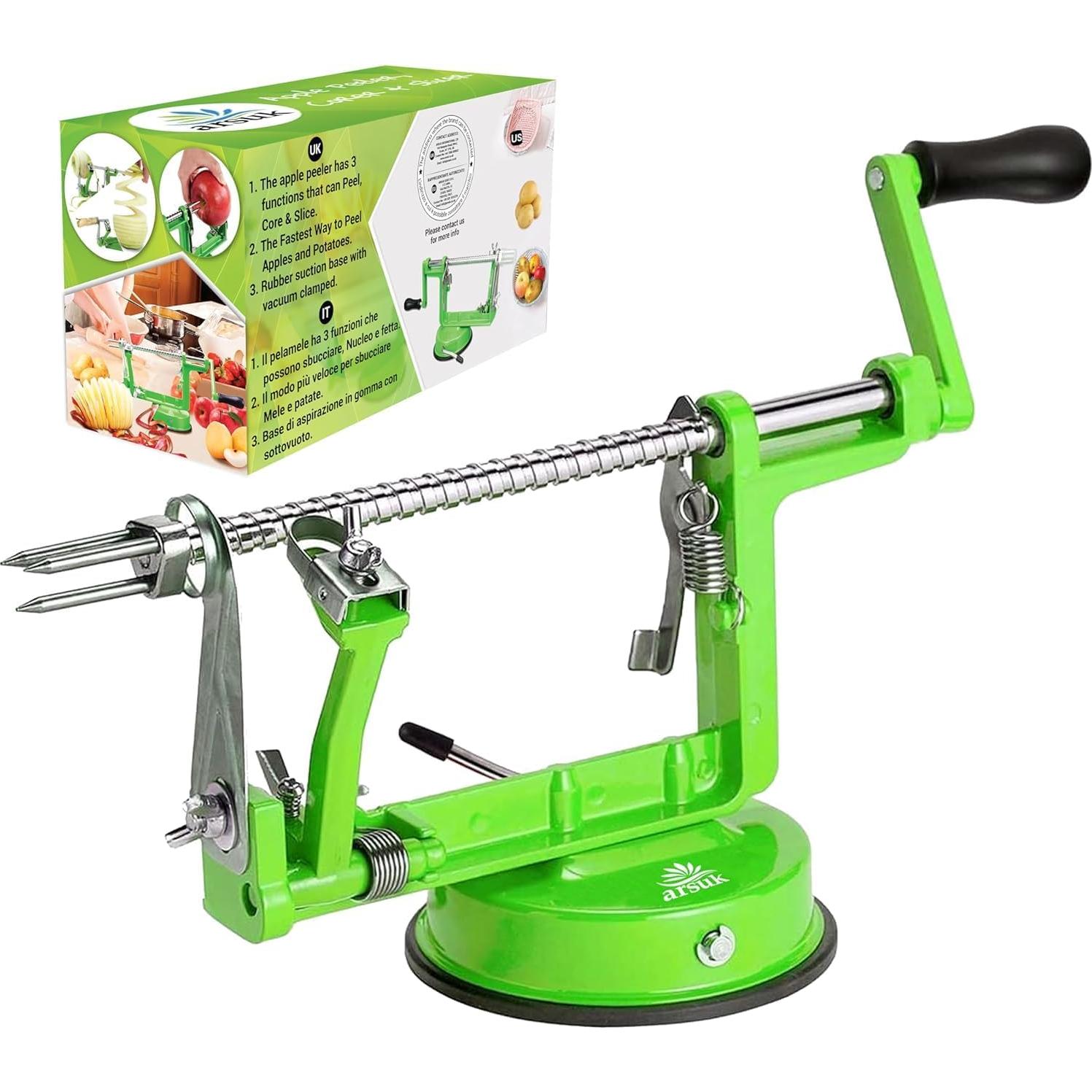 Peladora de Manzanas ARSUK 3 en 1 Manual con Cuchilla Ajustable