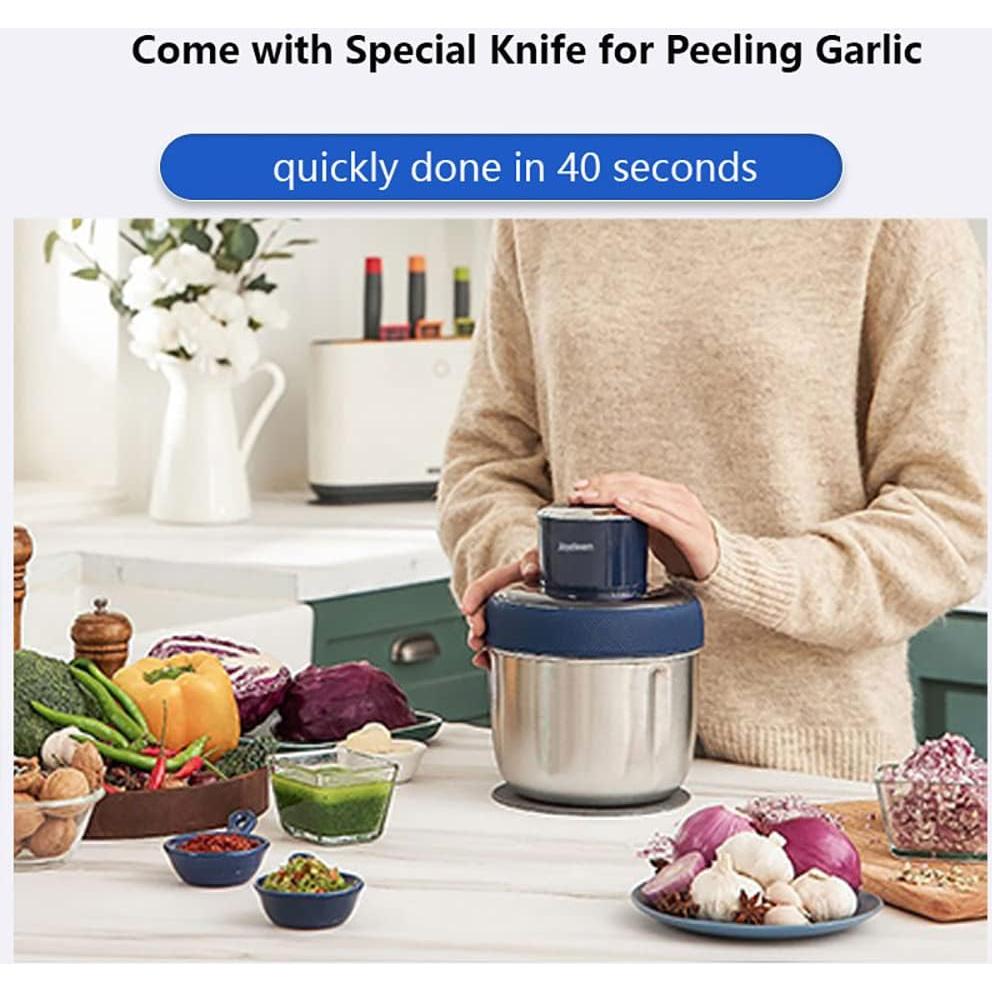 Procesador de Alimentos Joydeem JD-376B 300W 3 Tazones Acero Inoxidable