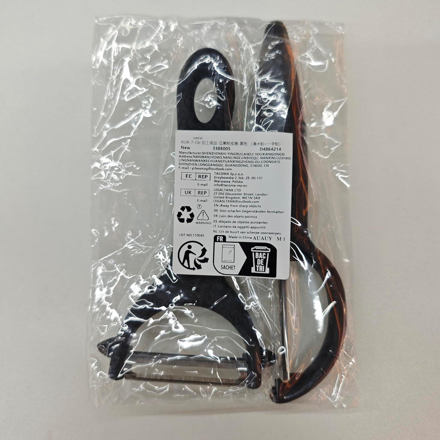 Set de Peladores de Verduras AUAUY 2PCS Acero Inoxidable