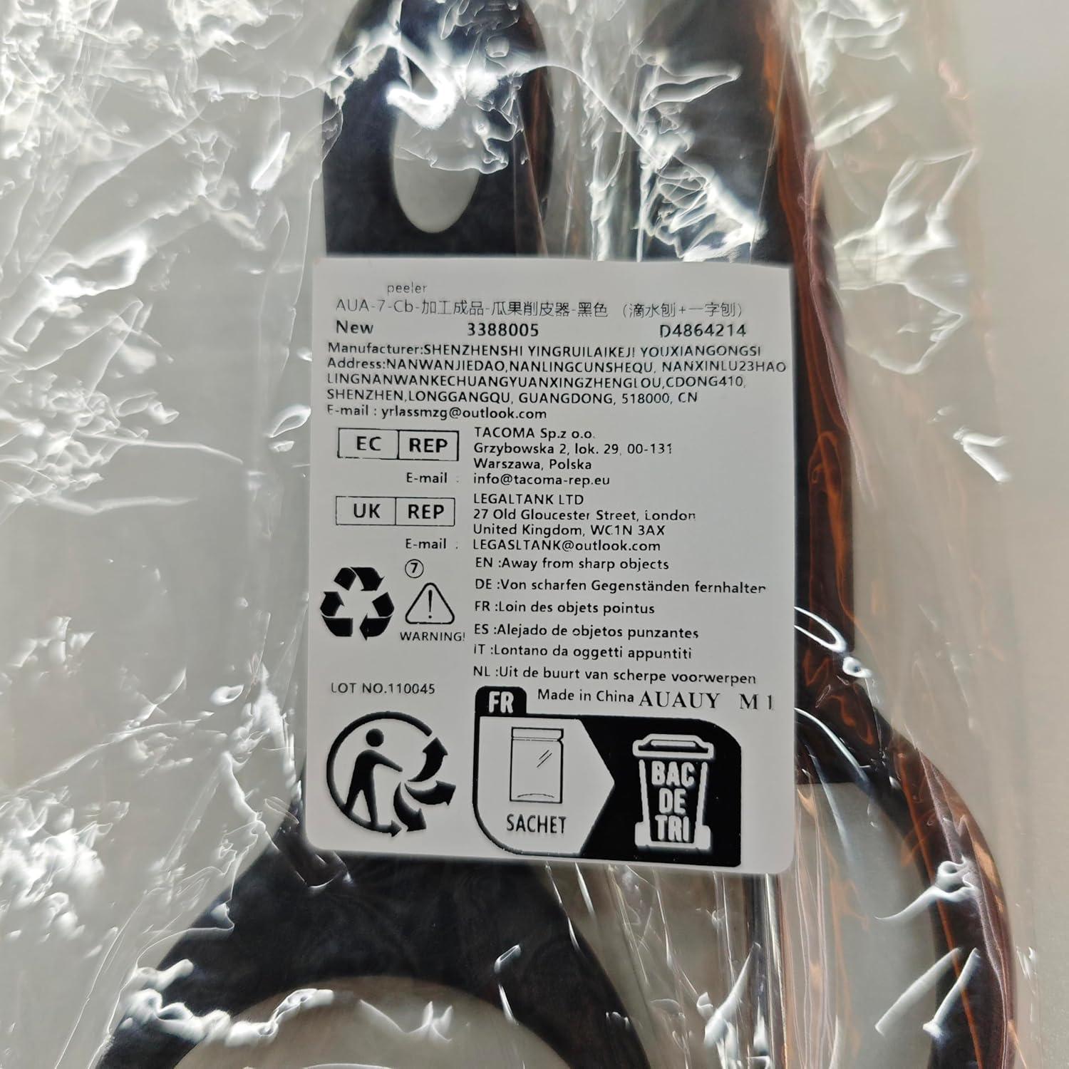 Set de Peladores de Verduras AUAUY 2PCS Acero Inoxidable