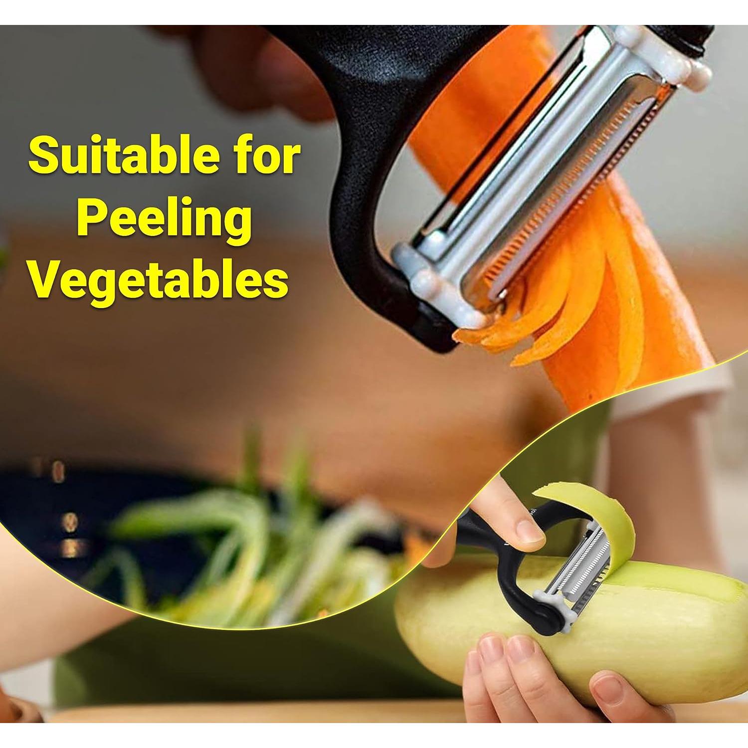 Pelador de Verduras Neez 3 en 1 con Cuchillas de Acero Inoxidable