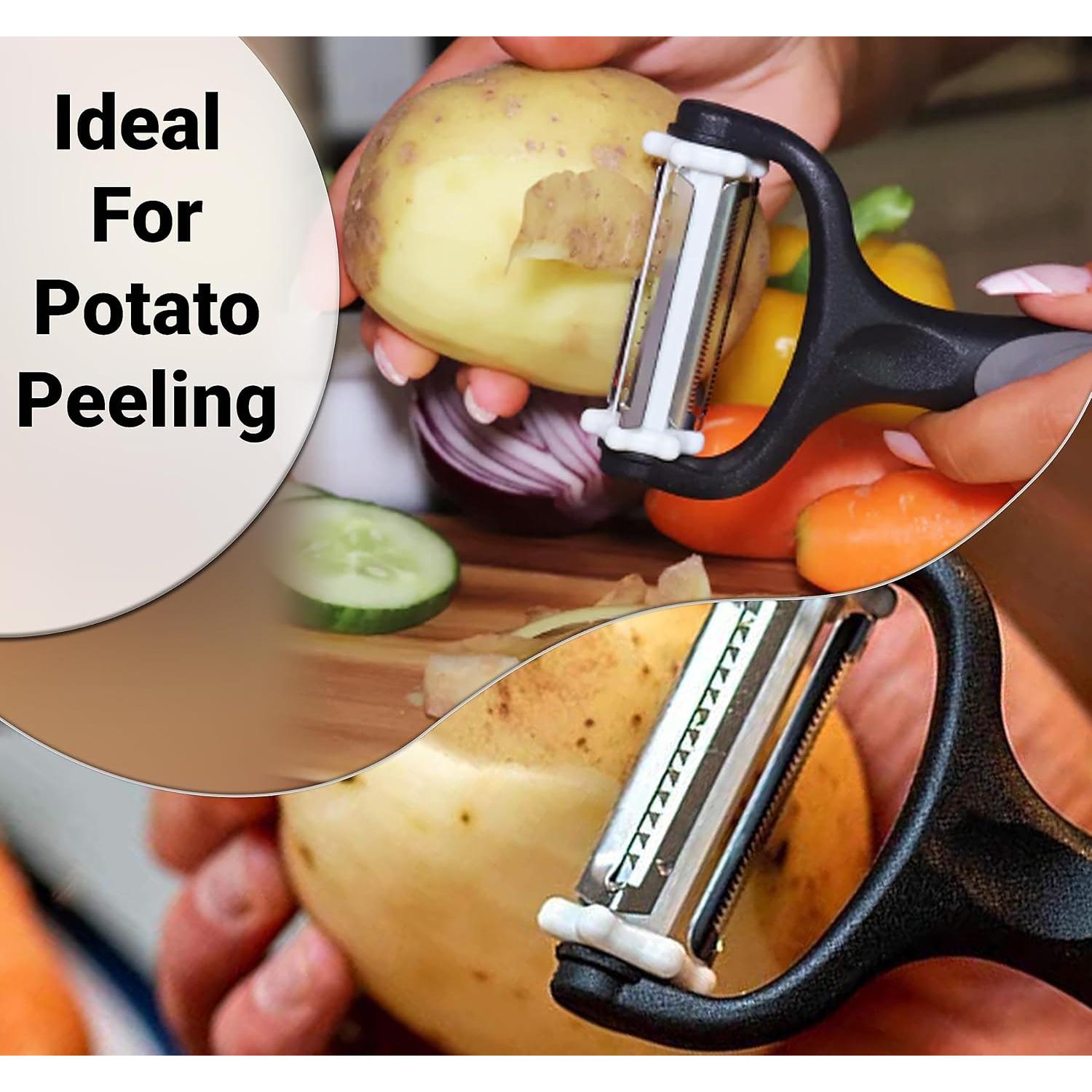 Pelador de Verduras Neez 3 en 1 con Cuchillas de Acero Inoxidable