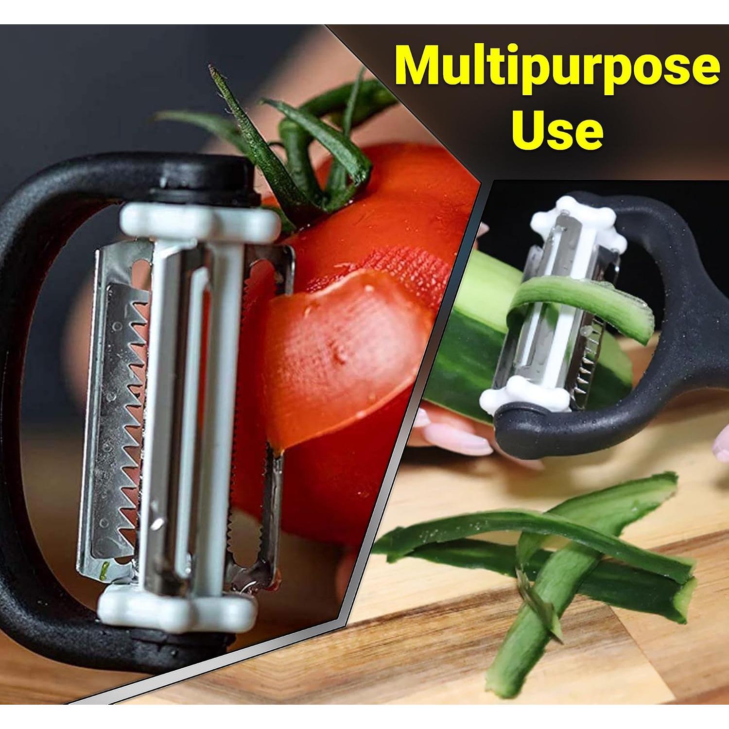 Pelador de Verduras Neez 3 en 1 con Cuchillas de Acero Inoxidable