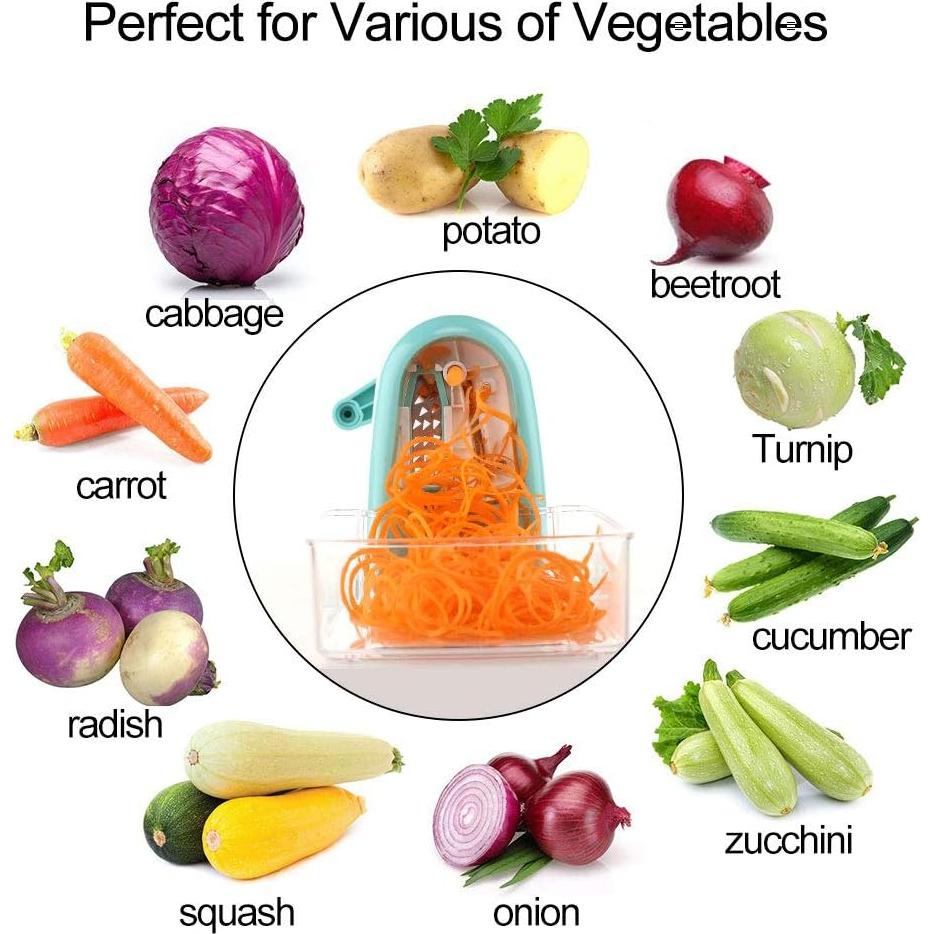 Cortador de Fideos de Verdura Ourokhome - 5 Cuchillas Manual