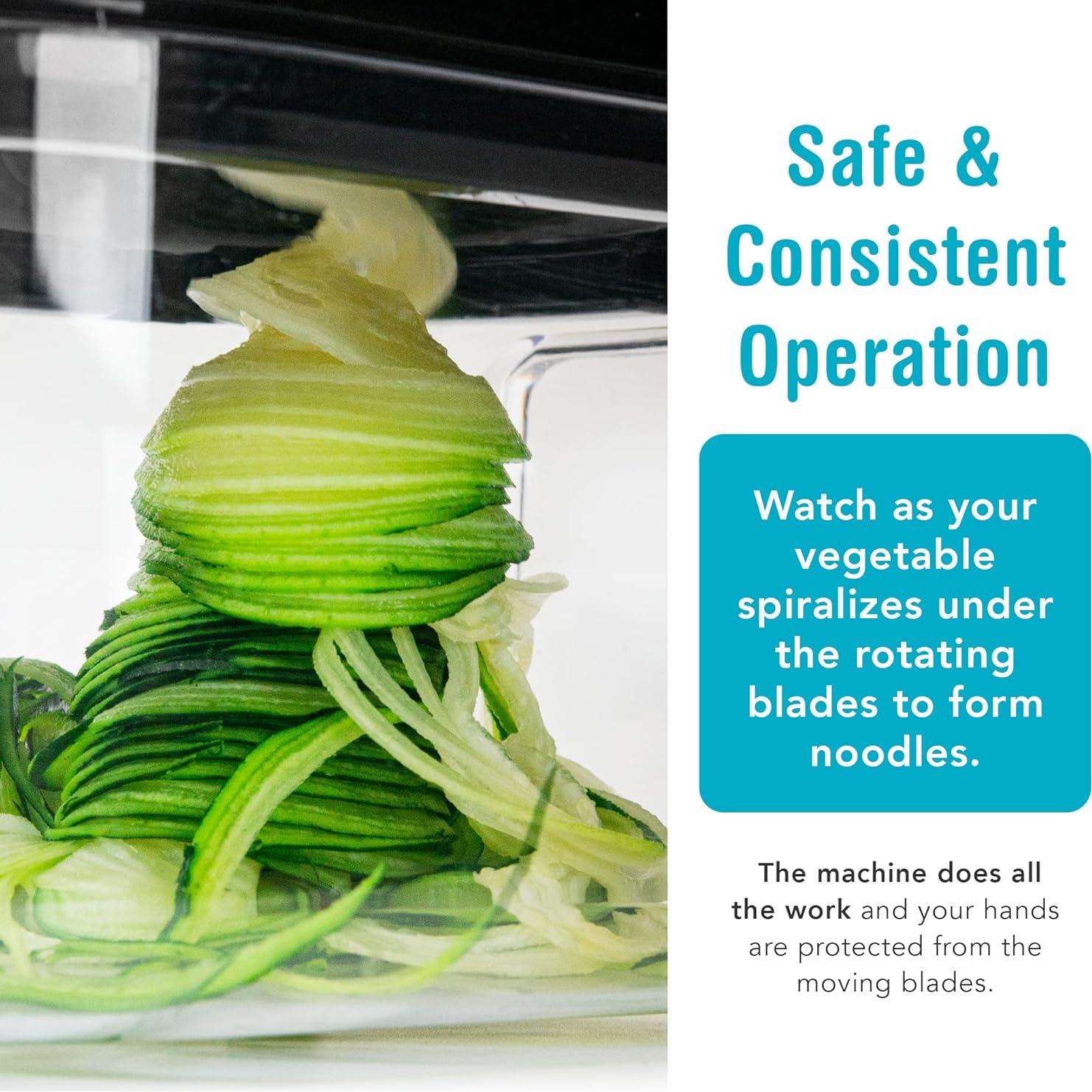 Espiralizador Eléctrico Shine Kitchen Co. SES-100 1.8L 4 Cuchillas