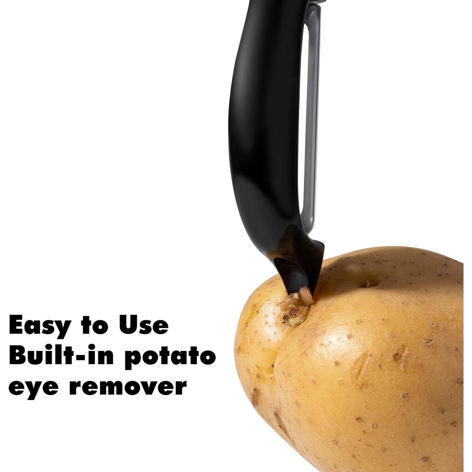 Pelador de Verduras Rainspire GPJT-HEI Acero Inoxidable Negro