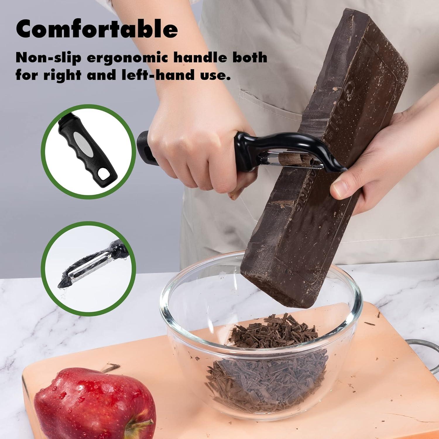 Pelador de Verduras Rainspire GPJT-HEI Acero Inoxidable Negro