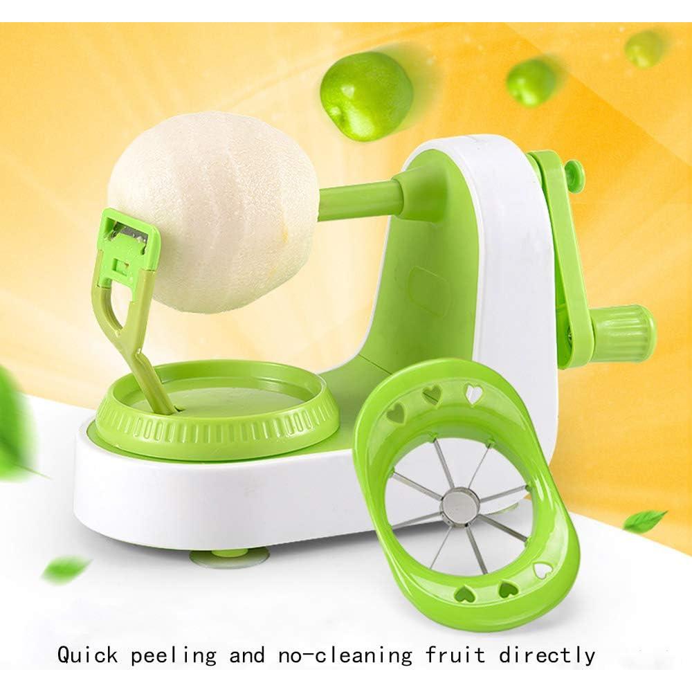 Pelador de Manzana Manual OUKEYI con Cortador de 8 Cuchillas