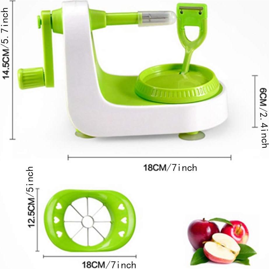 Pelador de Manzana Manual OUKEYI con Cortador de 8 Cuchillas