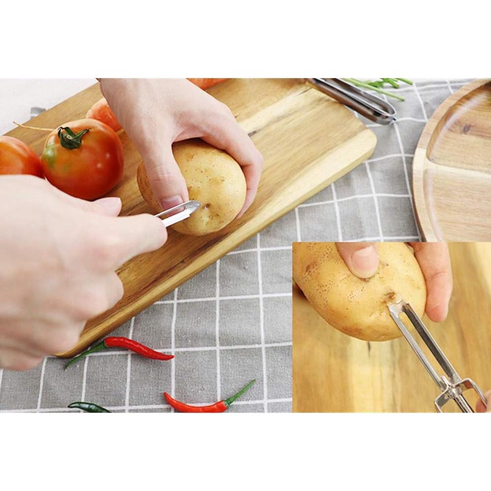 Pelador de Verduras y Frutas Yun River - Acero Inoxidable Ergonómico