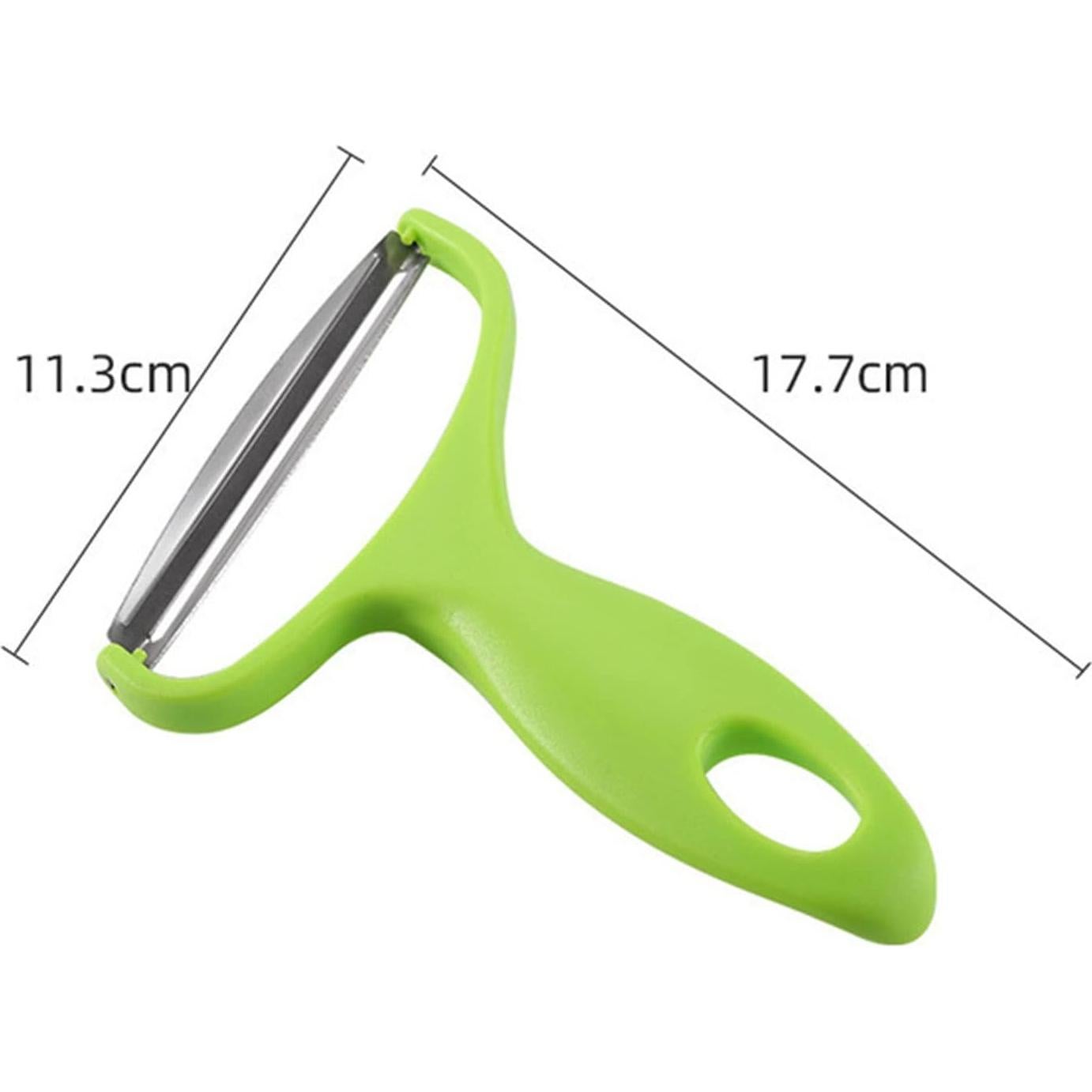 Pelador de Verduras MauSong Verde - Acero Inoxidable 17.7cm