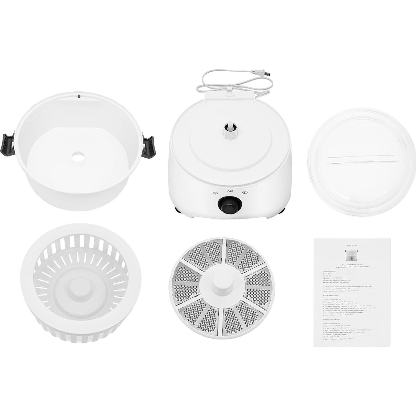 Pelador de Patatas Eléctrico LUPENGSHOP 85W Automático Blanco