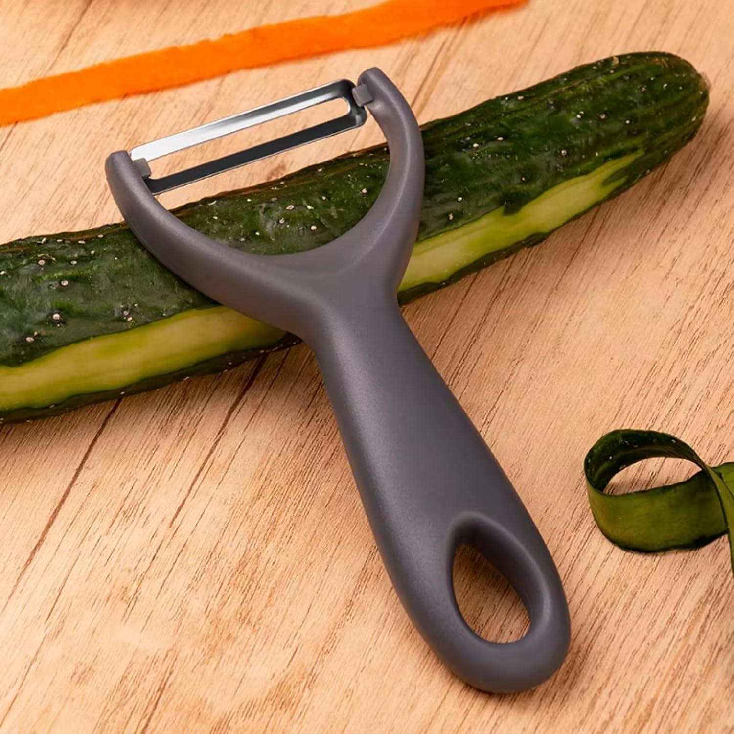 Pelador de Verduras y Frutas Genérico Acero Inoxidable Ergonomico