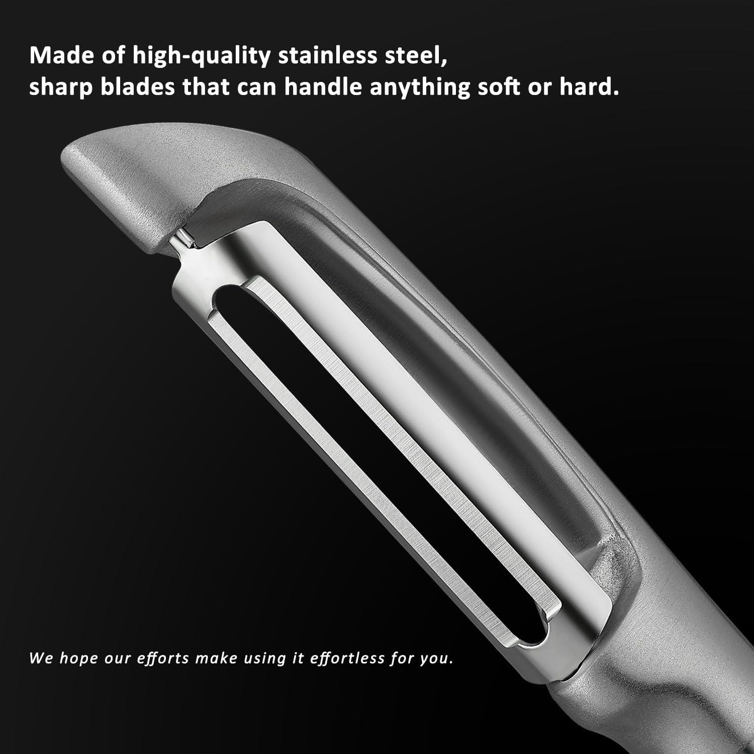 Pelador de Cocina KUUNER Mango de Oro Acero Inoxidable 304