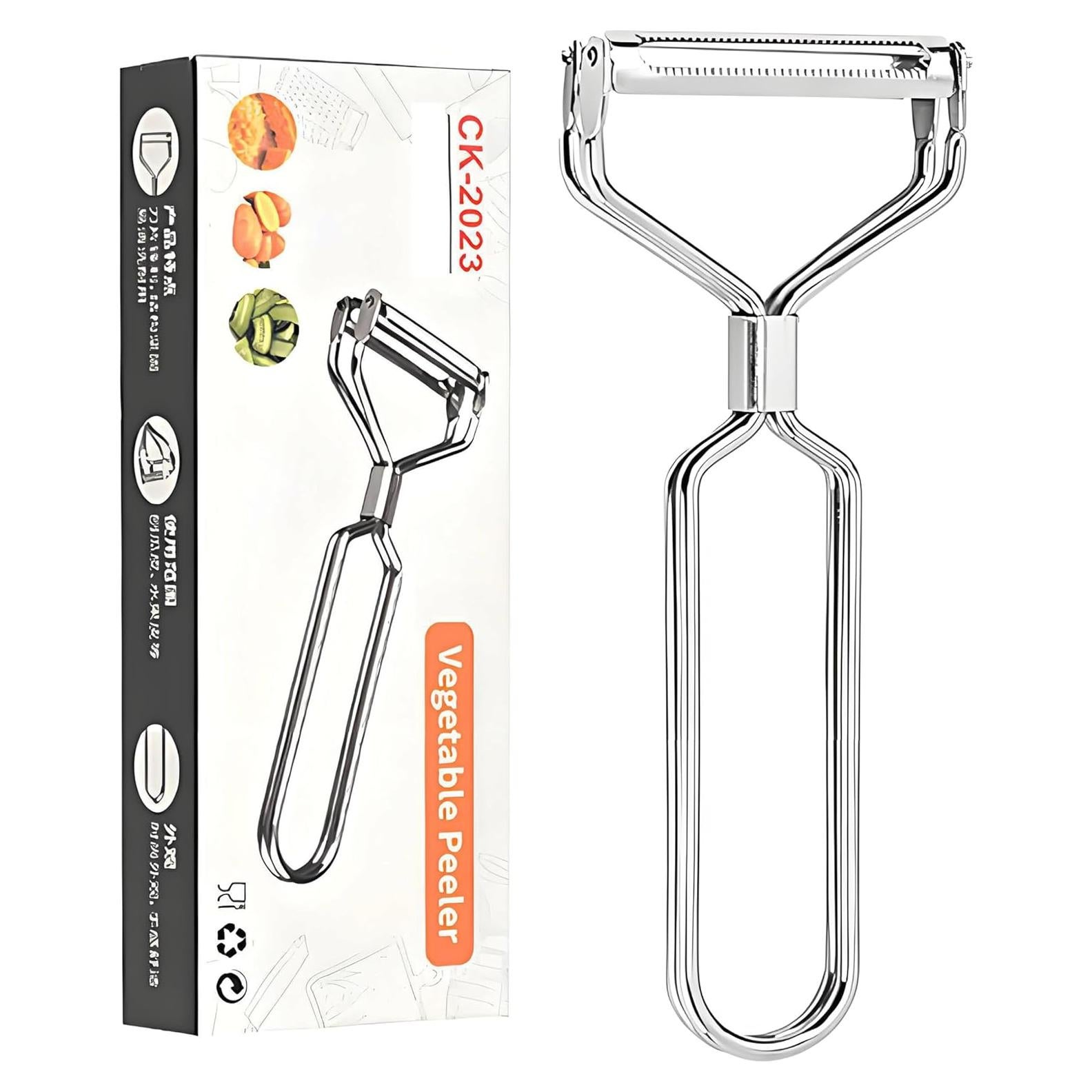 Pelador de verduras SoKalChw 2 en 1 acero inoxidable Y