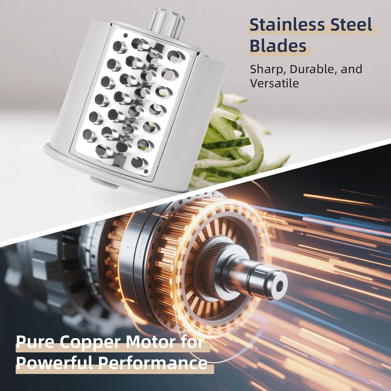 Cortador Eléctrico de Verduras Keerain MDQ6 con 4 Cuchillas