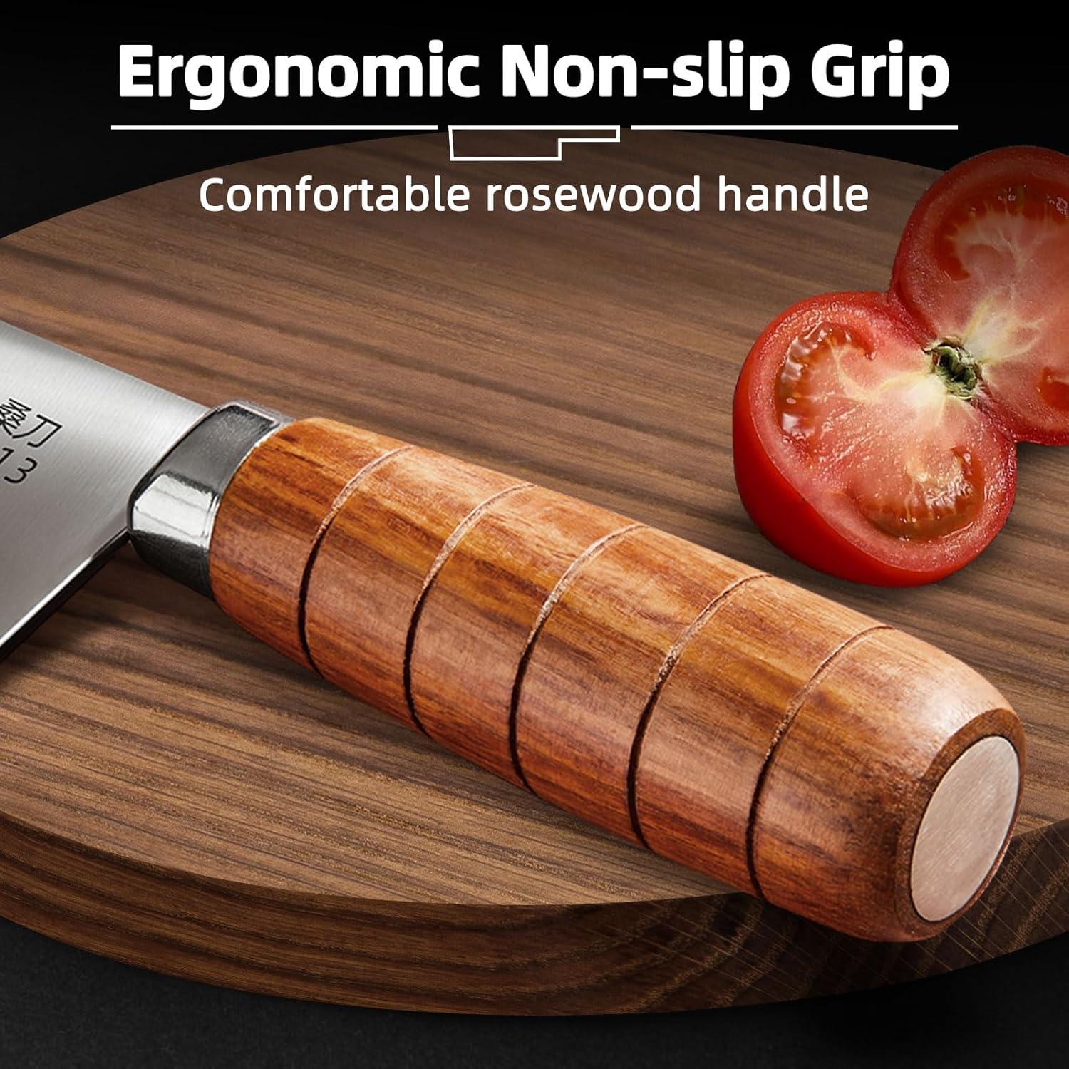 Cuchillo de Chef WANGMAZI 20.32cm Acero Inoxidable Plata