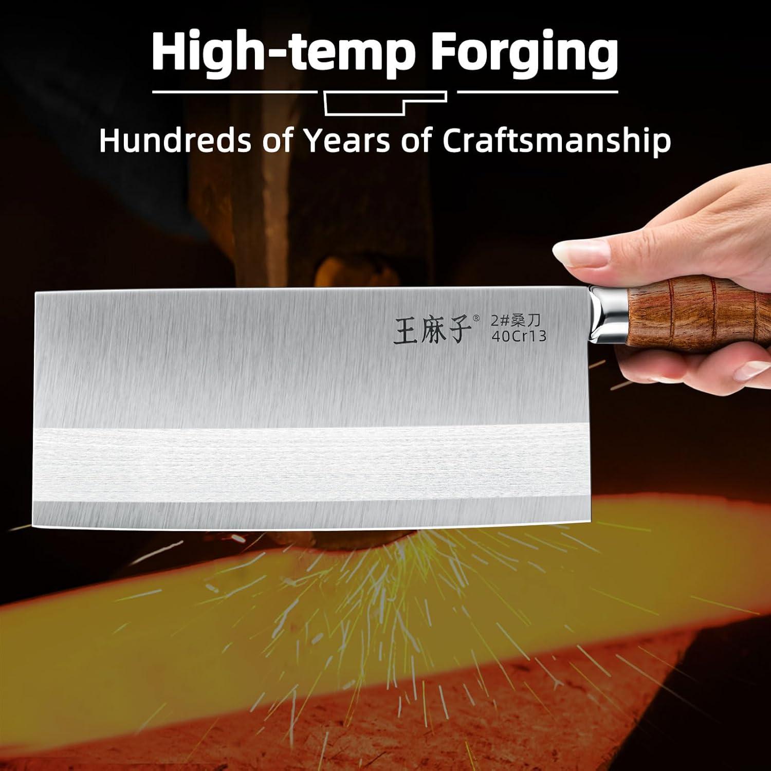 Cuchillo de Chef WANGMAZI 20.32cm Acero Inoxidable Plata