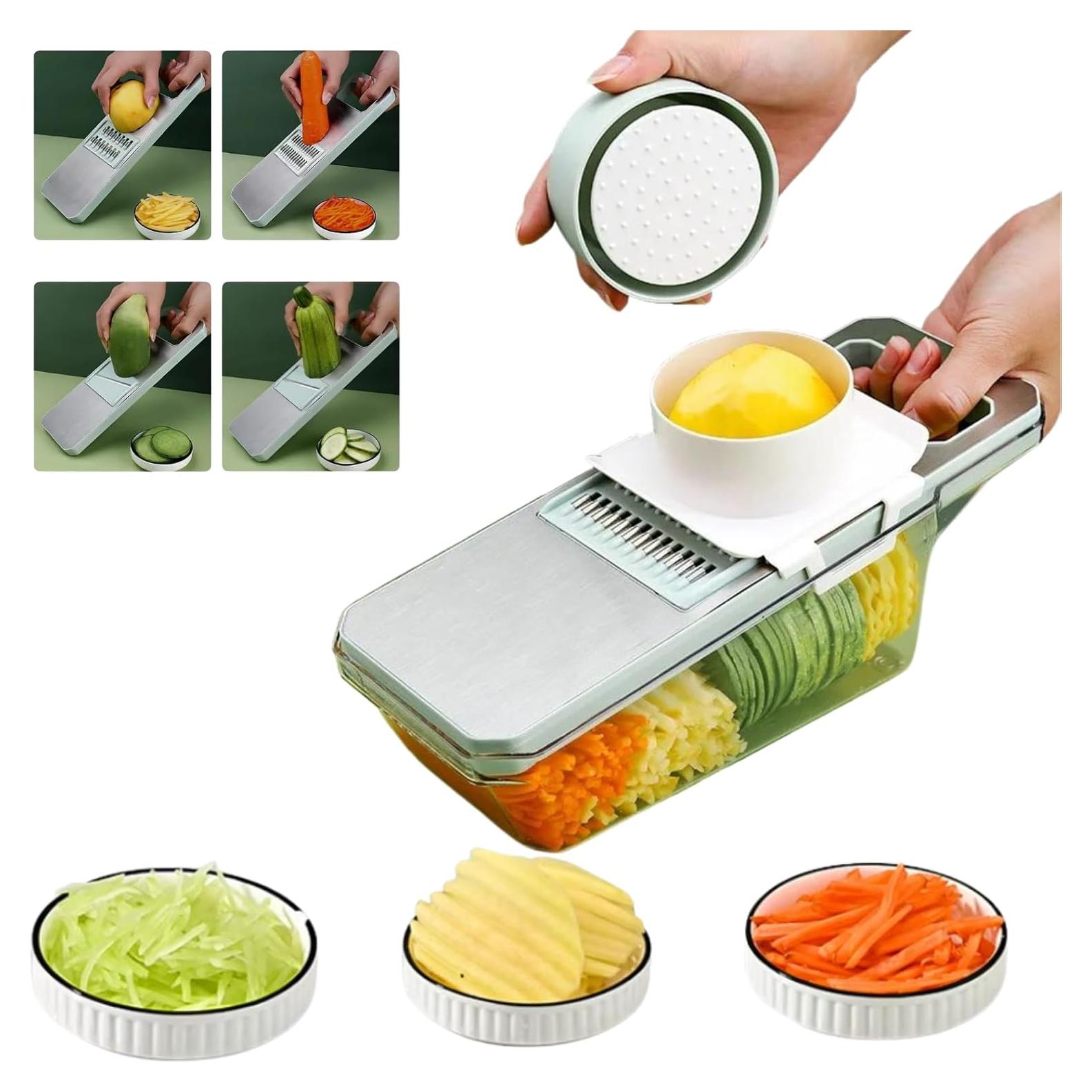 Picador de Verduras ANAM 6 en 1 - Cortador Manual Libre de BPA