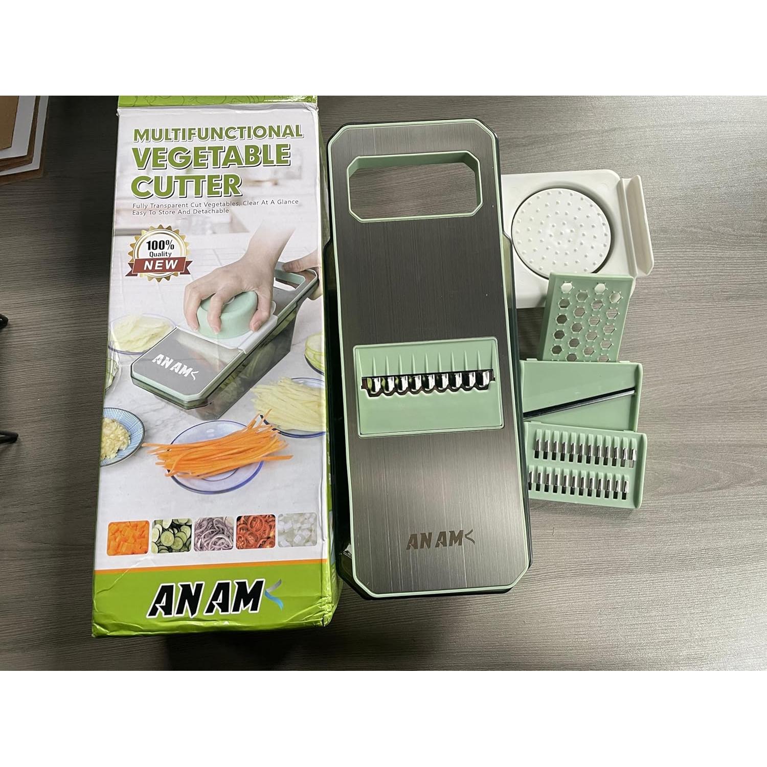 Picador de Verduras ANAM 6 en 1 - Cortador Manual Libre de BPA