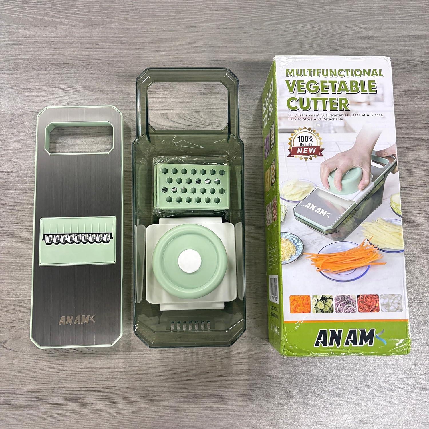 Picador de Verduras ANAM 6 en 1 - Cortador Manual Libre de BPA