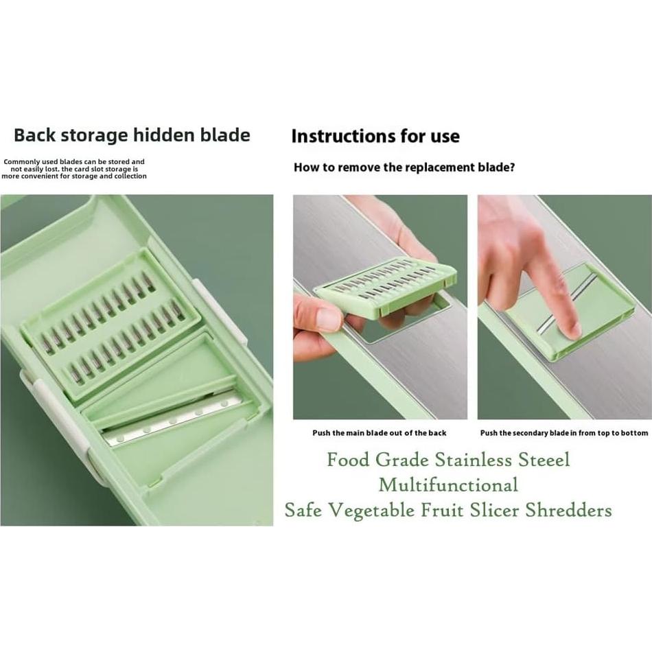 Picador de Verduras ANAM 6 en 1 - Cortador Manual Libre de BPA